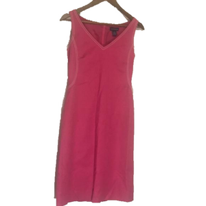Ann Taylor Knee Length Sleeveless Pink Dress Sz 2